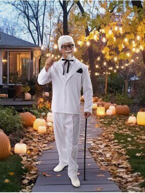 B & W Colonel Sanders Costume Size M - Like/Make an Offer 4 Discounted Shipping!